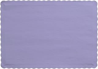 Creative Converting 50 Count Touch of Color Paper Placemats, Luscious Lavender