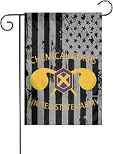 Us Chemical Corps Garden Flag 12x18 Inches Double-Sided Outdoor, American Flag Courtyard Outdoor