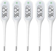 8 Second Basal Thermometer for Adults & Kids, Accurate & Safe, Pack of 5