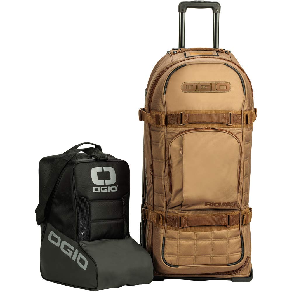 RIG 9800 PRO WHEELED BAG by OGIO – 34.5" H x 16" W x 15.5" D, 125 liters, Nylon, Coyote, Model 801003.03