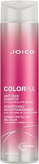 Joico Colorful Anti-Fade Shampoo | For Color-Treated Hair | Preserve Hair Color & Vibrancy Long-Term | Boost Shine & Reduce Breakage | Sulfate Free | With Camellia Oil & Pomegranate Extract