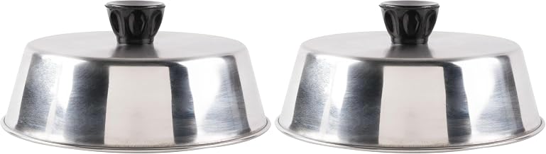American Metalcraft BA640S Round Stainless Steel Basting Covers, 6 ½" Dia. (Pack of 2)