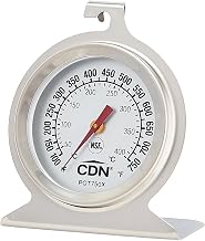 CDN High Heat Oven Thermometer | ProAccurate® | NSF Certified | 100-750°F Range | For Broiling, Roasting, High-Temp Cooking | Lab Glass Lens | POT750X