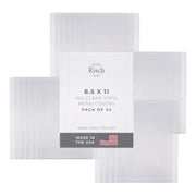 Double-Sided All Clear Vinyl Menu Cover | Two-Sided 2 View Plastic Menu Holder | Slip in Top-Loading Cover | Wipeable by Risch – 8.5 Inches by 11 Inches - 8 Gauge, Model 100 8.5X11