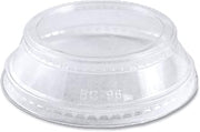 World Centric CPL-CS-12SH 100% Compostable Ingeo Lids with Souffle Holder, for 9Q - 24 oz. Cups, Clear (Pack of 1000)