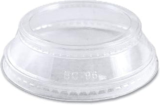 World Centric CPL-CS-12SH 100% Compostable Ingeo Lids with Souffle Holder, for 9Q - 24 oz. Cups, Clear (Pack of 1000)