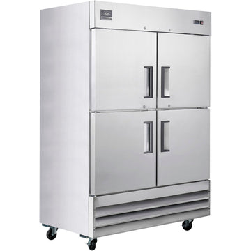 Reach In Split Door Refrigerator by Nexel – Stainless Steel, Silver, Model CFD-2RR-SD-HC