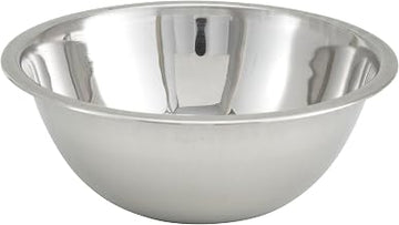 Winco Mixing Bowl, 13-Quart, Medium, Stainless Steel