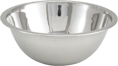 Winco Mixing Bowl, 13-Quart, Medium, Stainless Steel