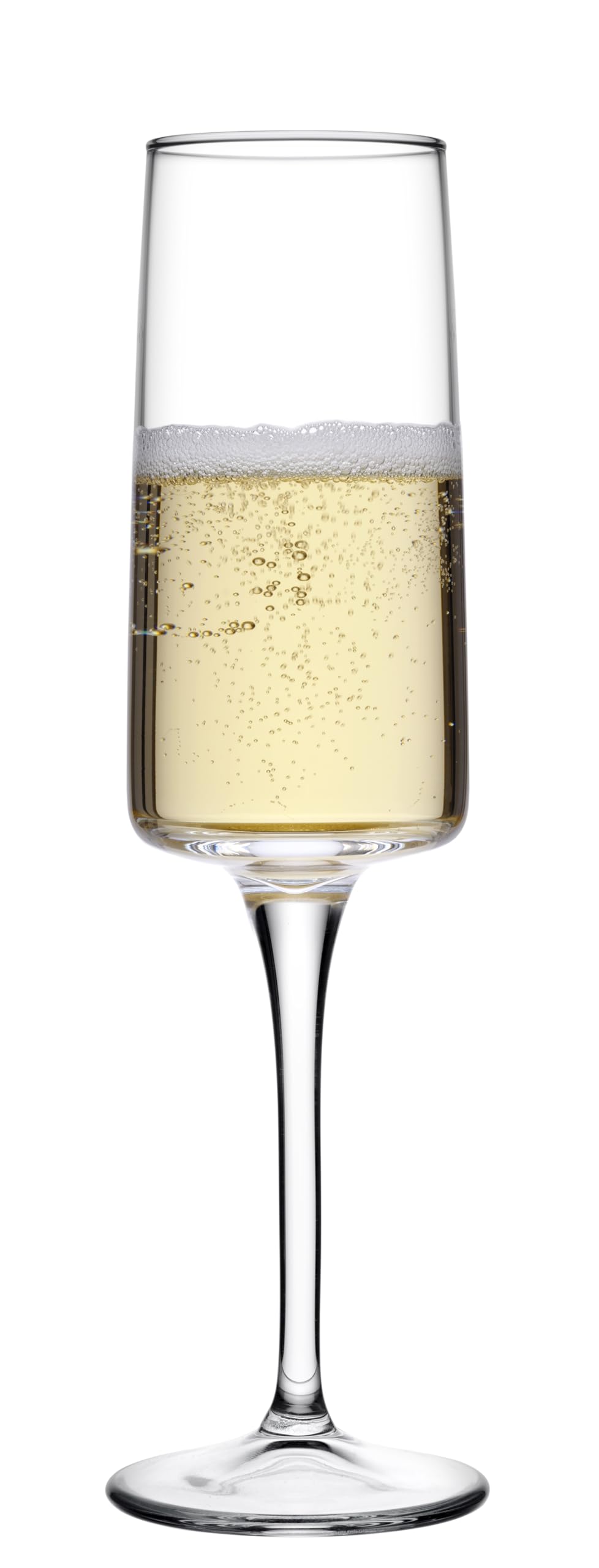 Set of 6 Iconic Clear Glass Champagne Flutes 19cl Elegant by Pasabahce – 7,8 x 7,8 x 10,5 cm, 190 cubic_centimeters, Glass, White, Pack of 6