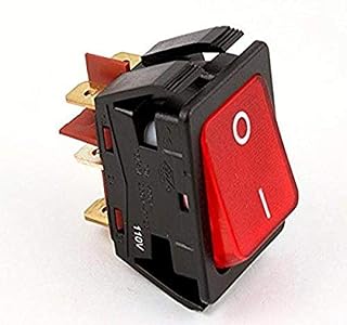 Pitco 60142401, Sw, Rkr 2Pdt W/Lamp 120V Red