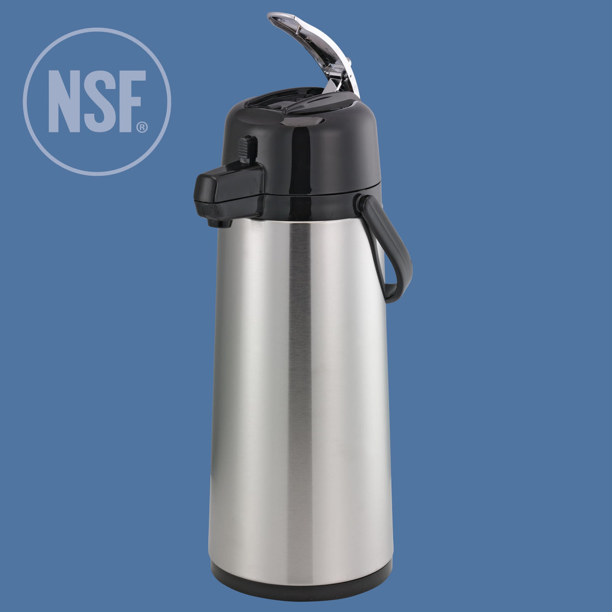 Service Ideas 74.4 Ounces / LEVER LID / Brushed Thermal Carafes