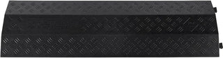 Global Industrial 1-Channel Drop Over Cable Protector, 18,000 lbs. Cap., Black