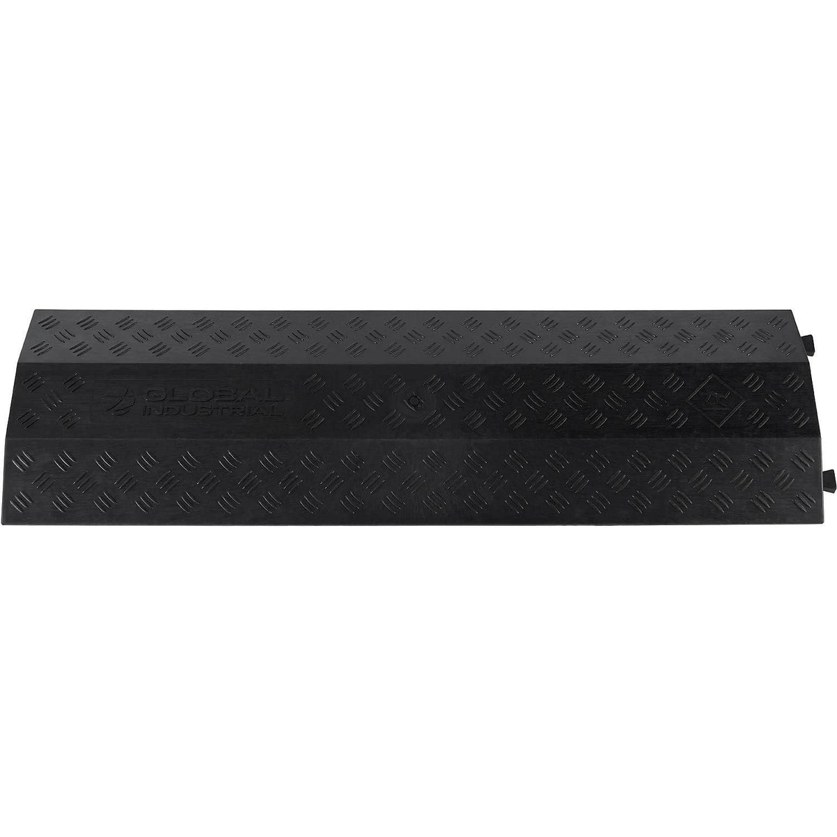 1-Channel Drop Over Cable Protector by Global Industrial – Polyvinyl Chloride, Black, Model TSH30109BK