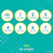 Disposable Diapers Size by Pampers – Size 6, White, Pack of 108