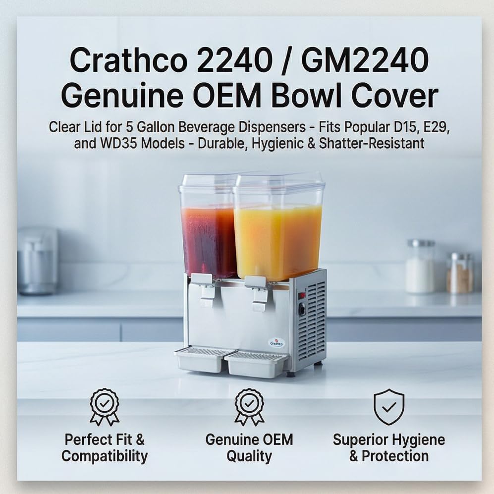 2240 COVER BOWL 3 & by Grindmaster Crathco – Plastic, Clear, Model GMCR2240