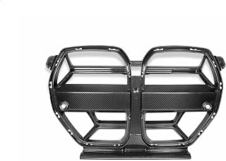 Dry Carbon Fiber CSL Style Car Front Bumper Racing Grills Front Grille Compatible For 3 Series G80 M3 4 Series G82 G83 M4 2021+(NO ACC Dry Carbon)