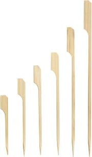 PacknWood 209BBTG105 - Bamboo Paddle Sticks-Bamboo Skewer appetisers with Paddle-Flat Paddle skewers-Paddle Picks-4.1" Length (Case of 2000)