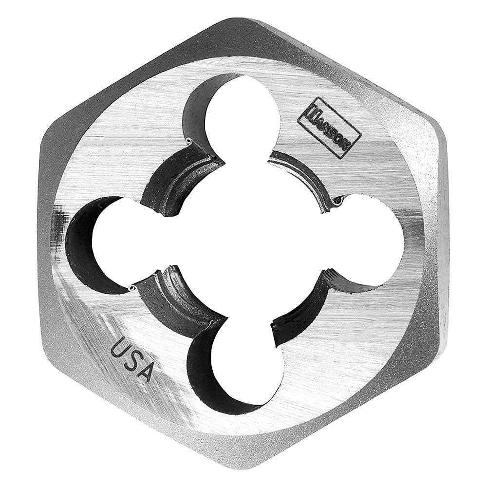 Hanson 1" 12mm-1.25 Hexagon Metric Die by IRWIN – One Size, Plastic, Clear, Model 9742