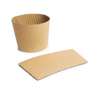 Plant-Based Compostable Large Sleeve (Case of 1000) by Vegware – 89-series, 1000 milliliters, Cardboard, Brown, Pack of 1000