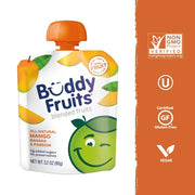 Buddy Fruits Mango, Banana & Passion Fruit / 3.2 Ounce (Pack of 18) / 18 Applesauce