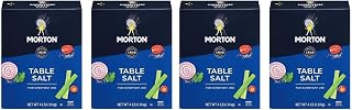 Morton Table Salt, 4lb Box, 4 Pack