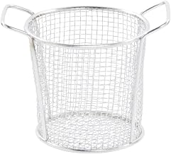HUBERT French Fry Serving Basket with Handles - 4 7/8"L x 3 5/8"W x 3 1/2"H