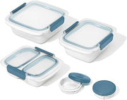 OXO Good Grips Prep & Go 10 Piece Food Storage Container Set - Ocean Blue