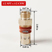 Brass Air Compressor Check Valve by Generic – 0.835 inches, Brass, Model CAC-437-2