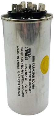 Round Motor Capacitor by Supco – 0.5500, Metal, Silver, Model SUPCO-CD35+5X440R