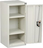 Global Industrial Wall Mount Storage Cabinet, Locking Recessed Handle, 2 | Adjustable Shelves, 100 lbs Shelf Capacity, 13-3/4"W x 12-3/4"D x 30"H, Assembled, White