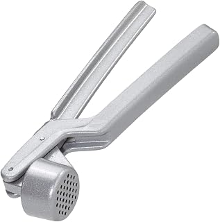 Westmark Garlic Press “Novapress” – German Heavy-Duty Garlic Crusher & Mincer, Rust Proof Mincer Tool, Easy Squeeze Ergonomic Hand Press, Ginger Presser with Durable Aluminium Metal Construction