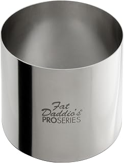 Fat Daddio's Stainless Steel Round Cake & Pastry Ring, 2 x 2 Inch