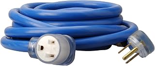 Southwire Welder Extension Cord - Heavy-Duty Power Cable for Industrial Welding Machines - STW Jacket - Molded Ends - Lighted Receptacle - 50-Amp/250-Volt - 50-Feet