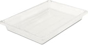 Rubbermaid Commercial Food/Tote Boxes, 5gal, 26w x 18d x 3 1/2h, Clear