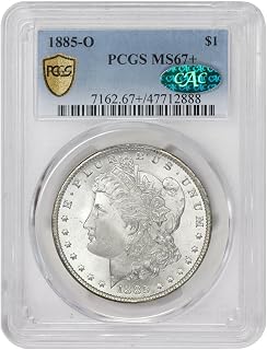 1885 O American Silver Morgan Dollar MS-67+ CAC $1 PCGS MS67+