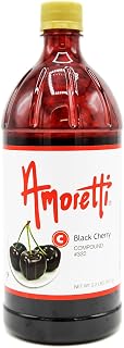 Amoretti Black Cherry Compound 2.2 lbs - Natural Flavors, Shelf Stable Even After Opening, Certified Kosher, TTB Approved, Perfect for Baking Applications & Beverages