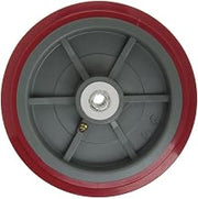 HUBERT Red Polyurethane Replacement Wheel - 8"Dia