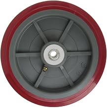 HUBERT Red Polyurethane Replacement Wheel - 8"Dia