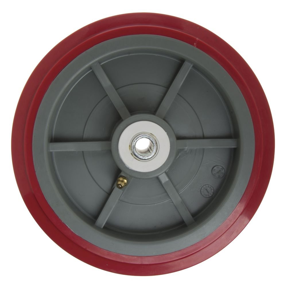 Red Polyurethane Replacement Wheel - 8"Dia by HUBERT – Polyurethane, Red, Model 820P-1
