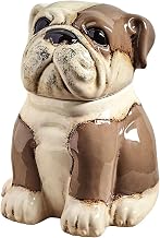 KALALOU CDV1766 Ceramic Bull Dog Canister, One Size, Multicolor