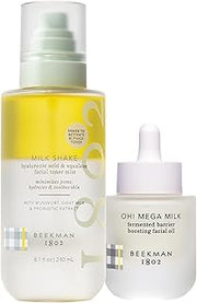 Milk Shake Hydrating Toner & Face Mist (8.1 fl oz) + Oh! Mega Milky Oil Facial Oil (1 fl oz) by Beekman 1802 – Pack of 2
