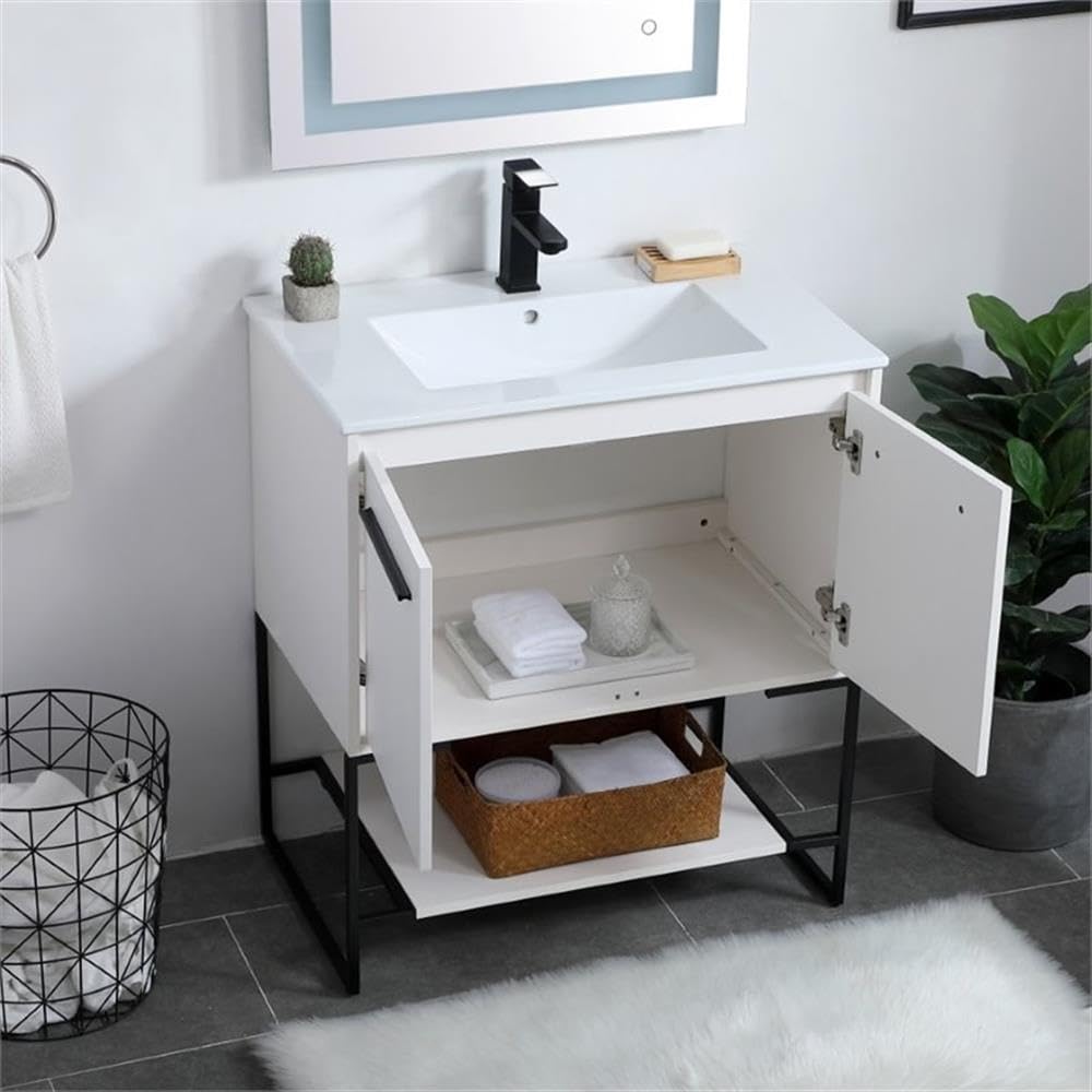Elegant Decor 30" - Single / White / Modern Bathroom Vanities
