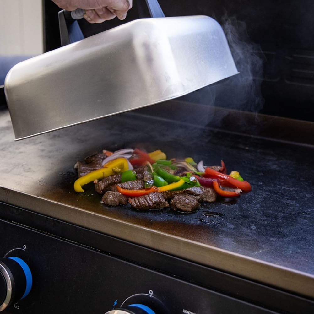 12 in. Griddle Basting Cover by PIT BOSS – Stainless Steel, Model 41151