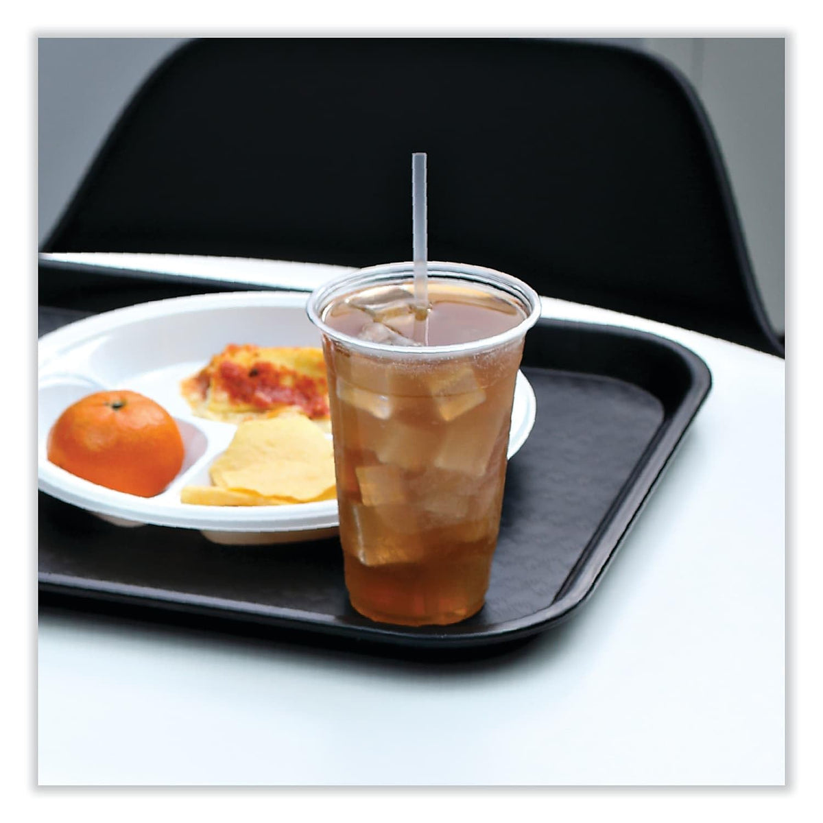 Clear Plastic Cold Cups by Boardwalk – 16 Ounces, Paper, White, Model PET20