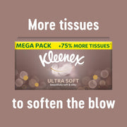 Ultra Soft Facial Tissues by Kleenex – 1 Count (Pack of 50), Paper Wood Pulp, White, Pack of 50, Model 100431254