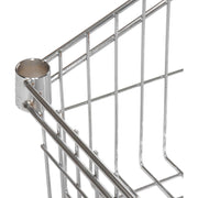 Wire Basket Shelf by Global Industrial – 18"L x 48"W x 10"H, 300.0 pounds, Alloy Steel, Chrome, Model WB1848C