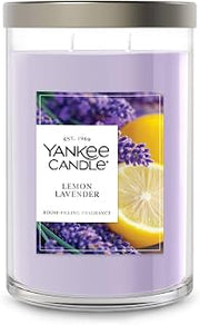 Yankee Candle Lemon Lavender Scented Candle, 20 oz Large Tumbler, 2-Wick, Premium Plant Wax Blend, Up to 80 Hour Burn Time