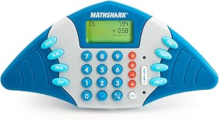 Educational Insights MathShark - Electronic Math Games for Kids Ages 6-8, Handheld Math Game, Addition and Subtraction Toys, Multiplication and Division Games for First Graders, Kids Learning Game