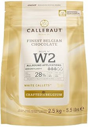 Callebaut white chocolate chips (callets) 2.5kg
